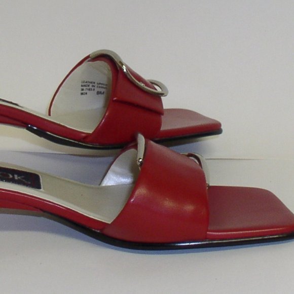 J G HOOK Shoes J G Hook Red Leather Heels Shoes 8 Euc Poshmark